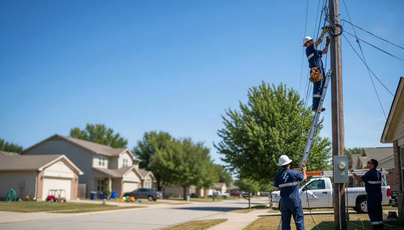 Residential electrician providing installation services in Big Stone City, SD